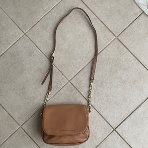 Banana Republic Camel Leather Crossbody